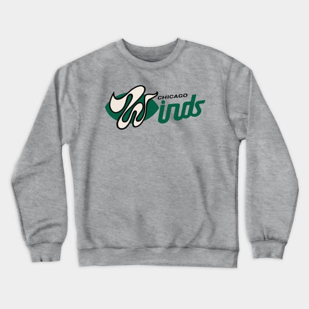 DEFUNCT - Chicago Winds Football Crewneck Sweatshirt by LocalZonly